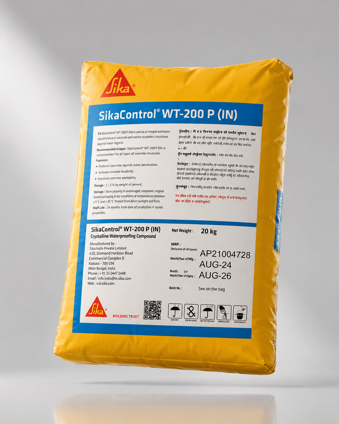 Sika WT 200 — reliable crystalline waterproofing admixture by Sika India preferred by contractors for consistent on-site performance



