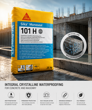 Sika 101H — crystalline waterproofing material by Sika India for permanent surface-applied concrete and masonry waterproofing




