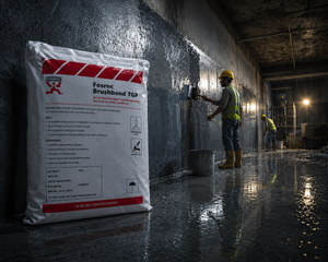 Brushbond TGP by Fosroc — self-sealing crystalline waterproofing system for water tanks, basements, retaining walls and swimming pools




