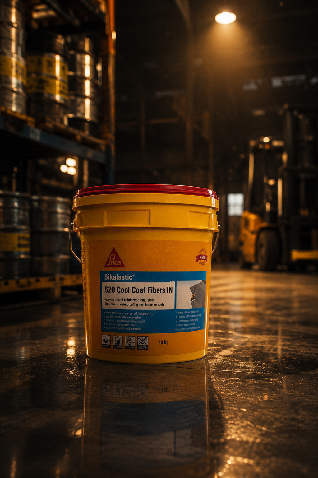 Sika CoolCoat Fibers IN — advanced fiber-reinforced cool roof waterproofing solution stopping roof leakage and terrace seepage India
