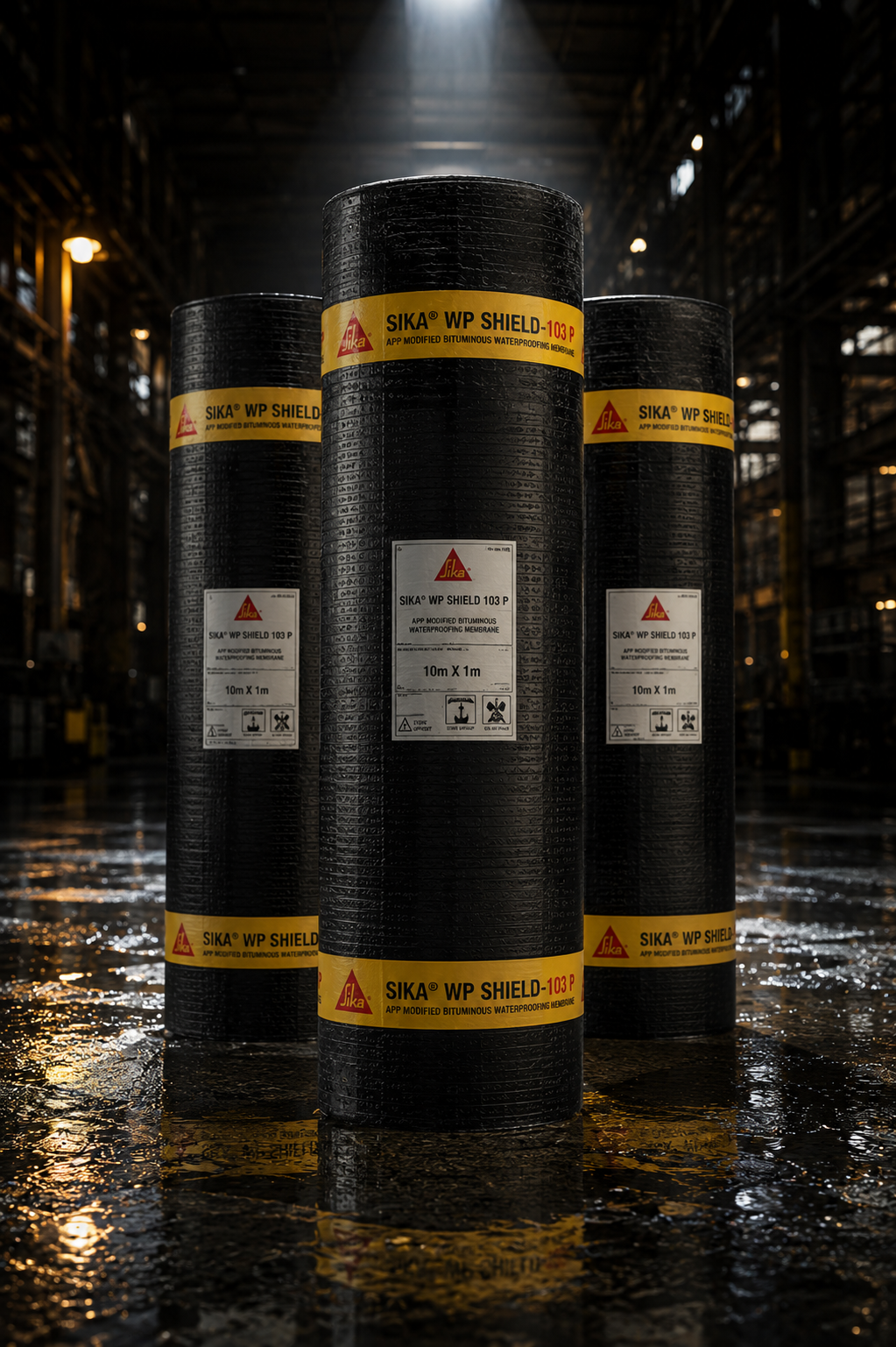 Sika WP Shield 103 P waterproofing solution — APP bitumen membrane roll for roof terrace basement podium waterproofing India

