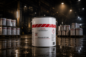 Nitocote ET 550 Fosroc waterproofing solution — epoxy tar coating for concrete tank sewage marine basement industrial waterproofing India
