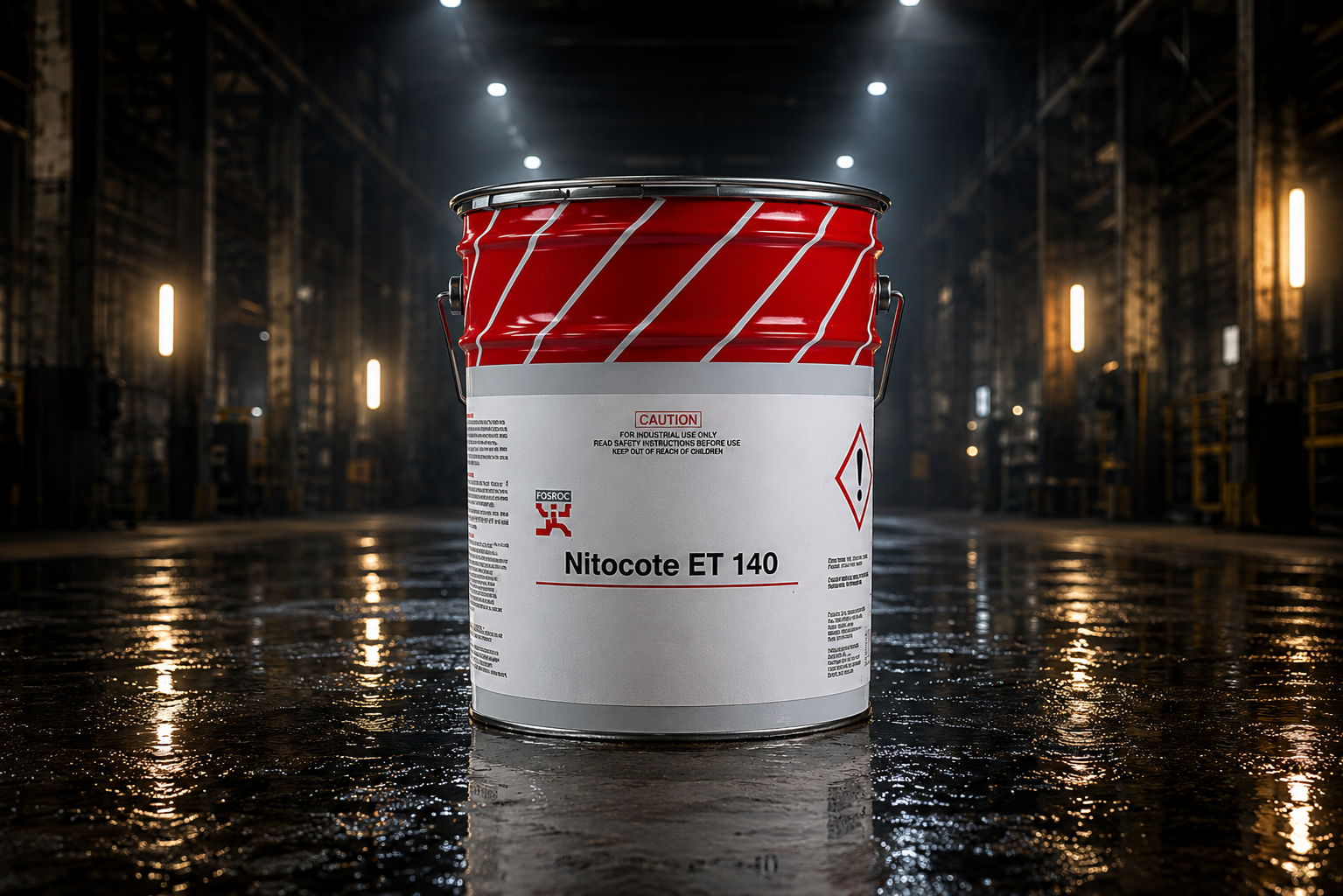 Nitocote ET 140 Fosroc product packaging — two-component epoxy tar protective coating for concrete steel structures India
