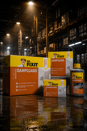 Dr Fixit Dampguard Classic waterproofing solution — epoxy damp-proof coating for bathroom basement wall seepage water tank India
