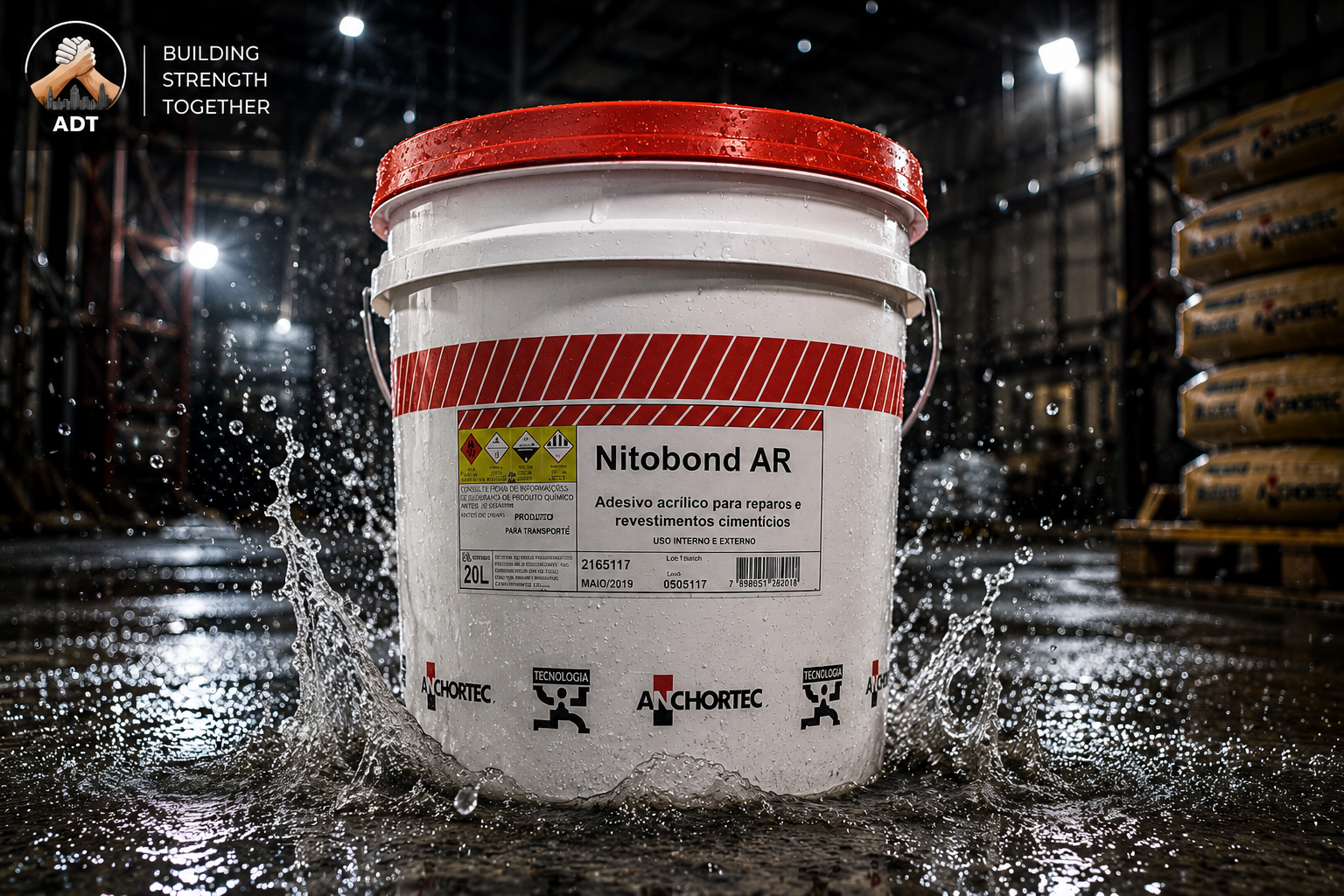 Nitobond AR Fosroc product packaging — acrylic polymer bonding agent for concrete plaster repair mortar India
