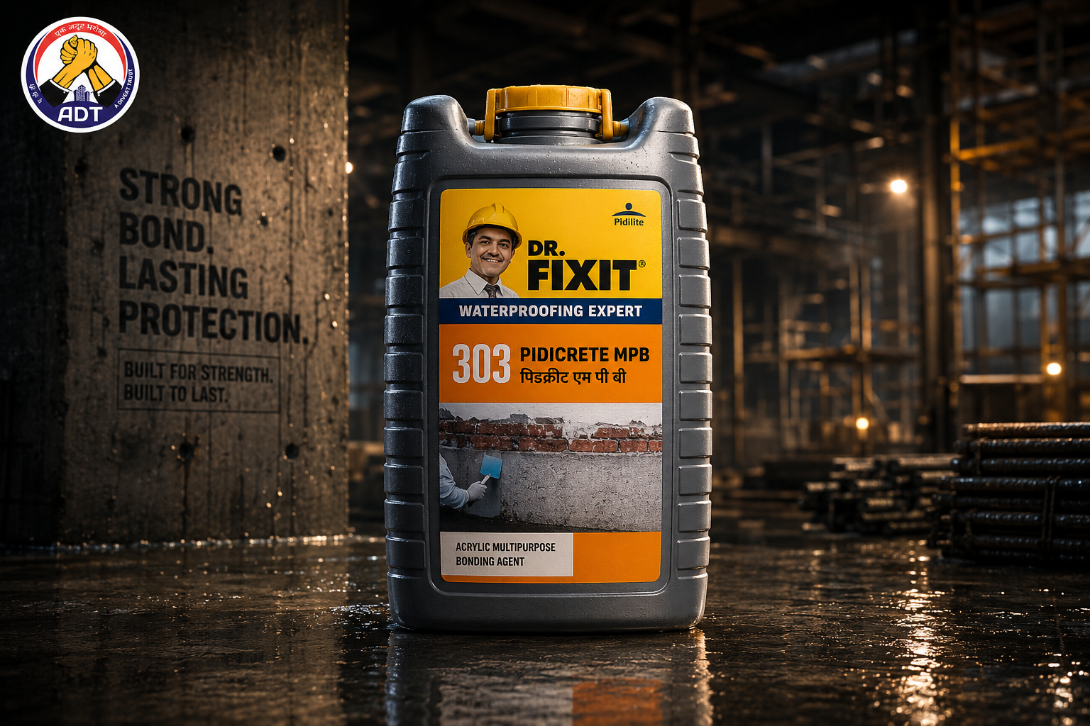 Dr Fixit MPB multi-purpose polymer bonding agent — concrete plaster bonding agent for repair mortar adhesion improvement India
