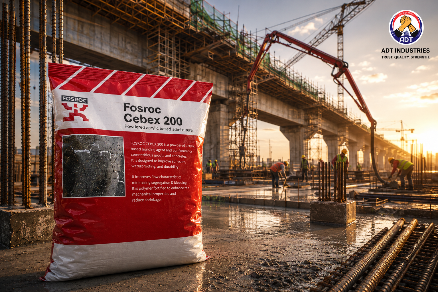 Cebex 200 product packaging — cement grout admixture Fosroc Chemicals India Pvt Ltd

