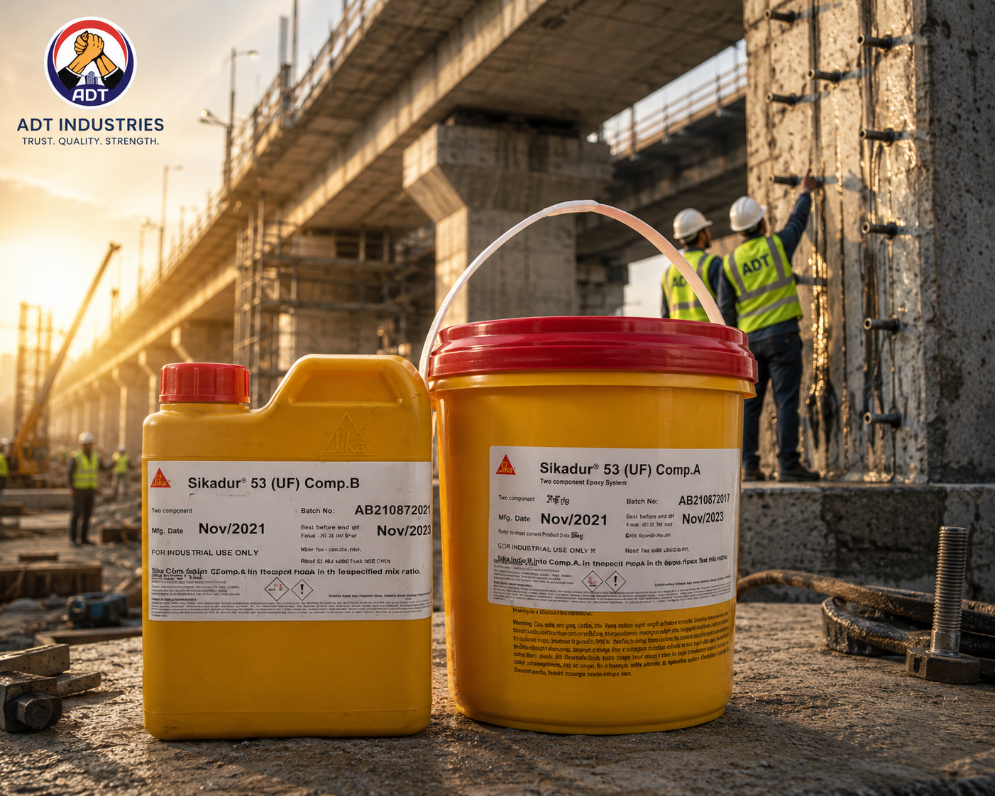 Sikadur-53 UF product packaging — ultra-fine epoxy injection grout Sika India Pvt Ltd construction chemical
