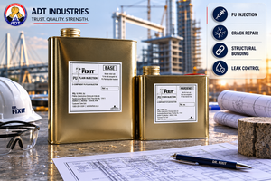 Dr. Fixit PU Plain Injection flexible polyurethane injection grout — crack sealing permanent watertight joint treatment concrete structures India