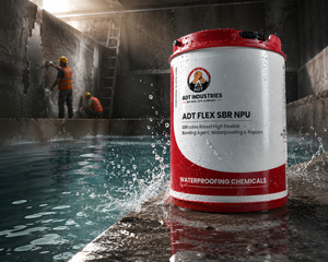 ADT Flex SBR NPU waterproofing compound for basement and water tank seepage


