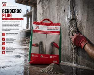 Renderoc Plug rapid-setting plug mortar to stop active water leaks through cracks and joints

