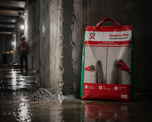 Renderoc Plug plug mortar for sealing wall cracks, basement leaks and concrete leakage

