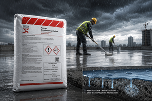 Conplast Crystalline by Fosroc — dual-action crystalline waterproofing system for water tanks, basements, swimming pools and tunnels




