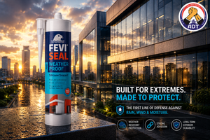 Dr. Fixit Feviseal Weatherproof Pro UV resistant silicone for aluminium fenestration