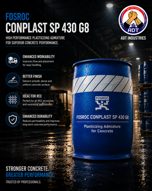 Fosroc Conplast SP430G8 SNF based superplasticizer concrete admixture — high range water reducer workability strength Fosroc India
