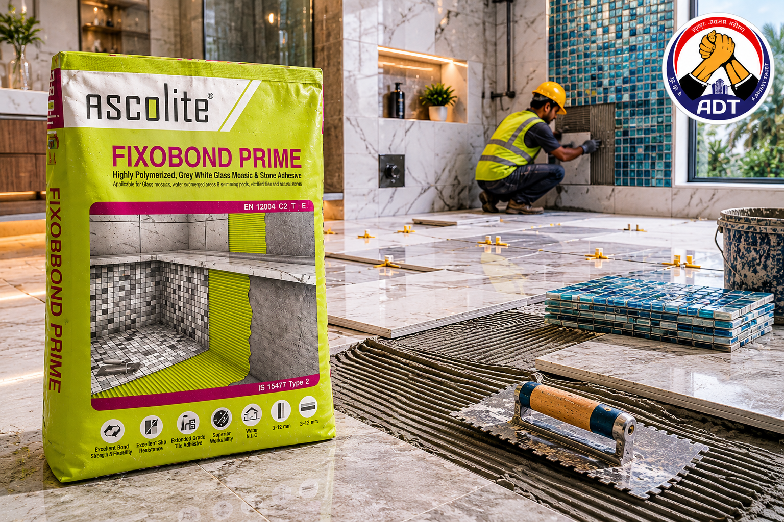 Ascolite Fixobond Prime weather-resistant adhesive for exterior cladding