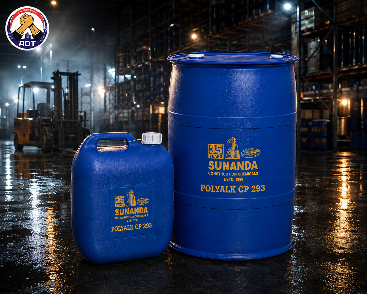 Polyalk CP 293 added to concrete mix — corrosion protection admixture protecting steel reinforcement chloride attack India
