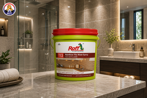 Roff Rainbow Tile Mate Epoxy three-component grout mixed before use