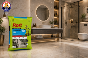 Roff T04 Vitrofix fixing translucent glass tiles without shadowing