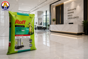 Roff T06 Vitrofix Ultra white tile adhesive bag from Roff India