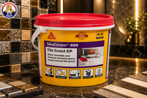 Sika Ceram-888 Tile Grout EP hygienic epoxy grout for a hospital bathroom