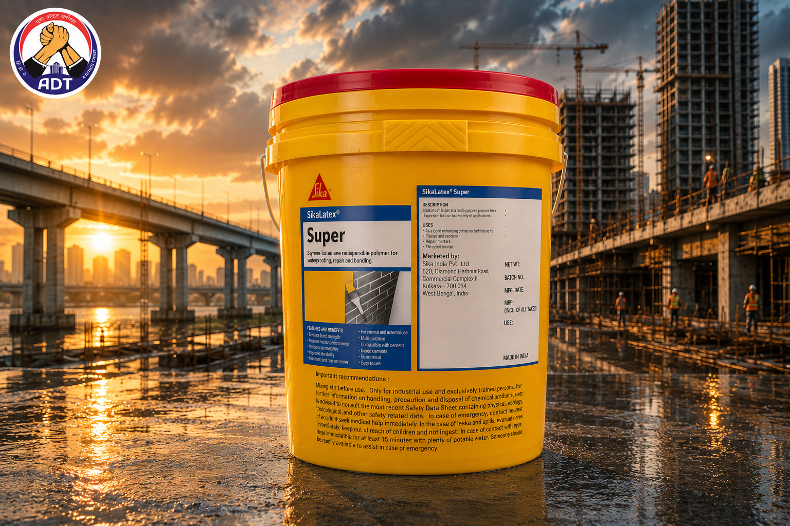 Sika Latex Super product packaging — SBR polymer emulsion Sika India Pvt Ltd India