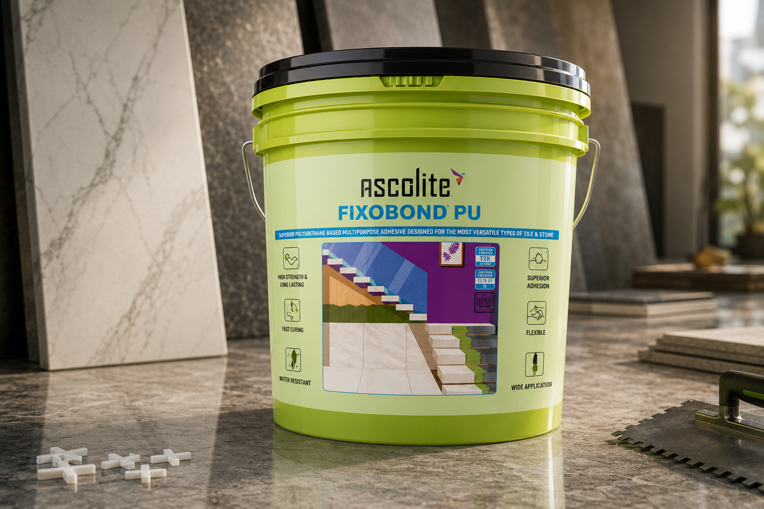 Ascolite Fixobond PU deformable polyurethane adhesive for demanding surfaces