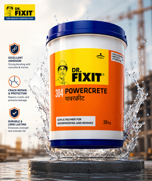 Dr. Fixit 304 Powercrete — heavy-duty acrylic polymer waterproofing system for high-stress concrete structures, 20kg

