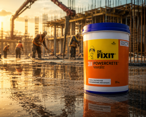 Dr. Fixit Powercrete 304 — premium acrylic polymer waterproofing system for exterior concrete, terraces and exposed structures

