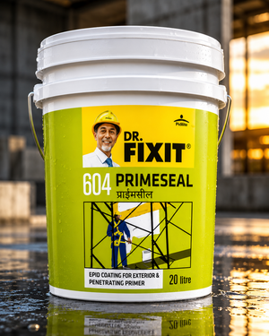 Dr. Fixit 604 Primeseal — reliable water-based acrylic primer preferred by contractors for consistent on-site waterproofing performance India




