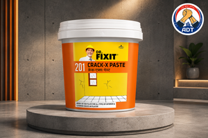 DR. FIXIT CRACK-X PASTE product packaging — ready-to-use crack filler paste Dr. Fixit Waterproofing Solutions India
