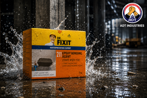 Dr Fixit Epoxy Bonding Agent applied on concrete repair surface — high strength epoxy bond for structural crack repair India
