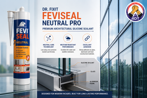 Dr. Fixit Feviseal Neutral Pro neutral-cure silicone sealant from Dr. Fixit India