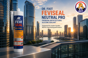 Dr. Fixit Feviseal Neutral Pro low odour silicone gunned into an interior joint