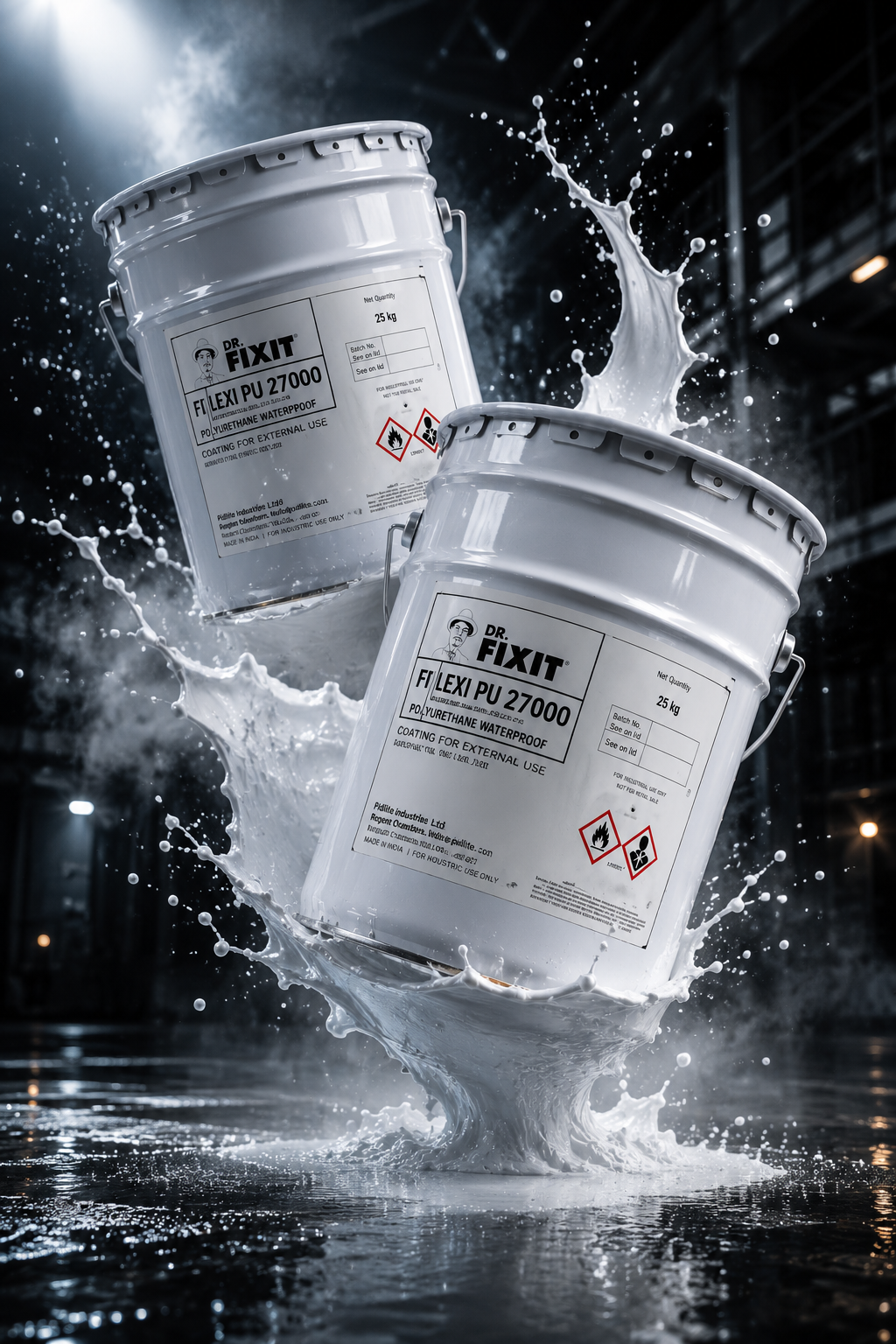 DR FIXIT FLEXI PU 270(I) flexible wall waterproofing coating — Dr Fixit construction chemical for applicators and contractors India
