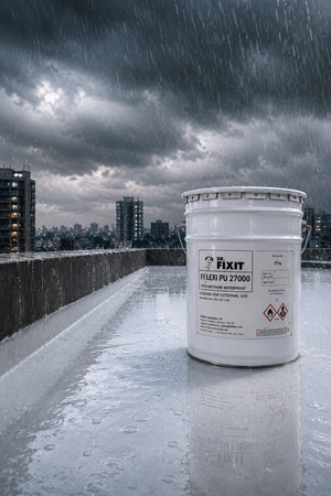 DR FIXIT FLEXI PU 270(I) product label and specifications — polyurethane waterproof coating Dr Fixit waterproofing solutions India
