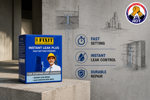 Dr. Fixit Instant Leak Plug fast setting leak plugging compound from Dr. Fixit India
