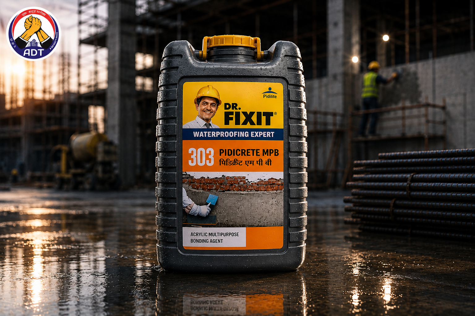 Dr Fixit MPB product close up — multi-purpose polymer bonding agent specifications Dr Fixit Waterproofing Solutions India
