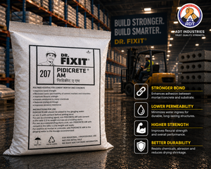 PIDICRETE AM product packaging — cement grout admixture Dr. Fixit Waterproofing Solutions India
