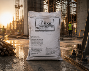 Dr Fixit Pidigrout 10M non-shrink cement grout — machine base grouting anchor bolt fixing structural gap filling Dr Fixit India
