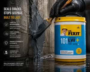 Pidilite Dr. Fixit Pidiproof LW+ — trusted waterproofing solution for new construction and RCC structures

