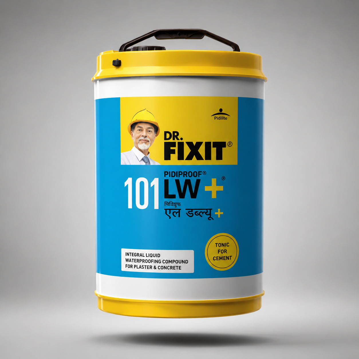 Dr. Fixit Pidiproof LW+ — waterproof cement admixture that avoids cracking and protects concrete from corrosion

