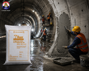 Dr. Fixit Polymer Mortar HB product close-up — polymer-modified repair mortar concrete surface restoration specifications India
