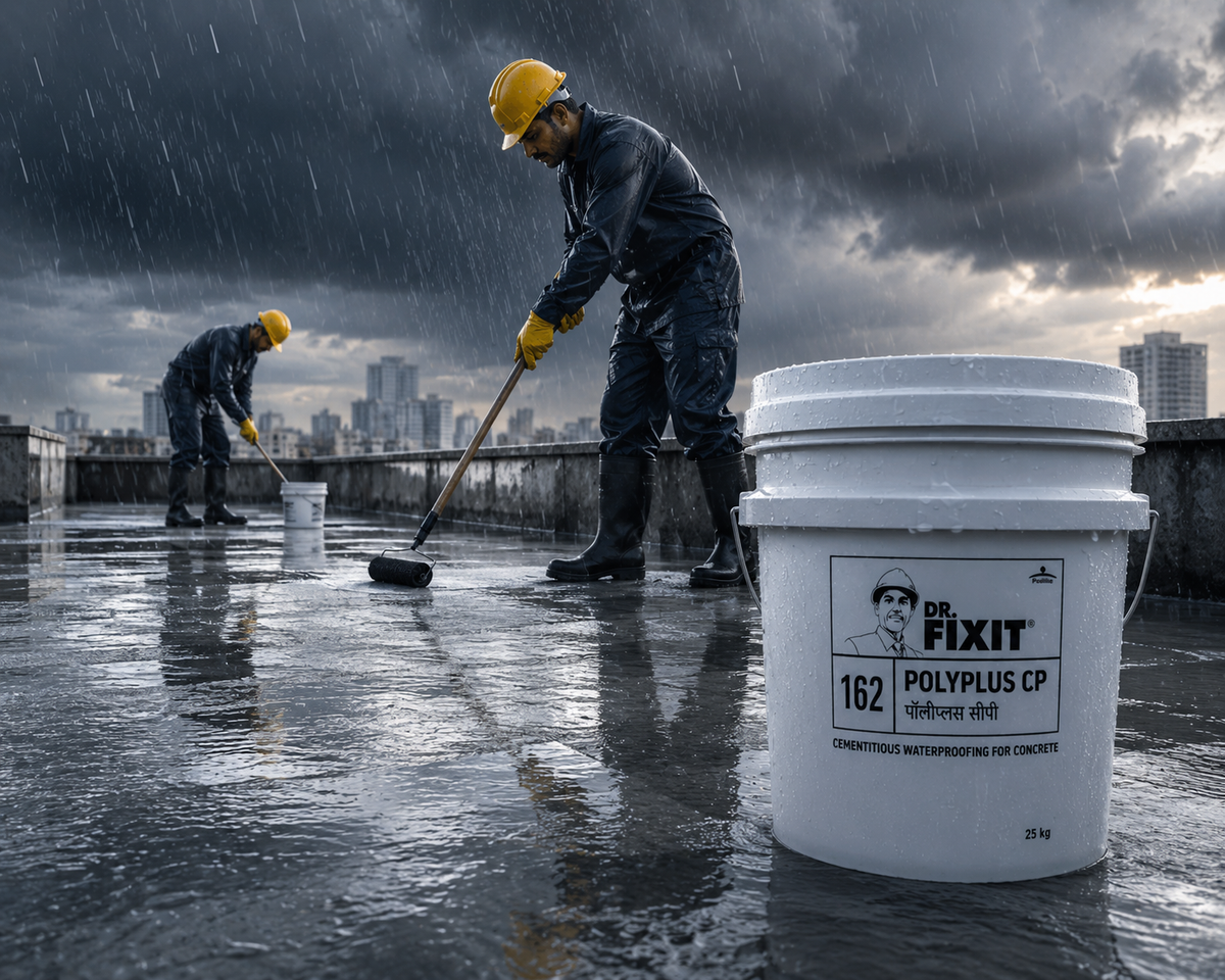 Polyplus Cp Dr. Fixit Polyplus CP — Crystalline Waterproofing Material India – ADT ...
