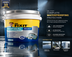 Dr. Fixit Roofseal Select — premium elastomeric waterproof coating for roof waterproofing and terrace leakage solution India
