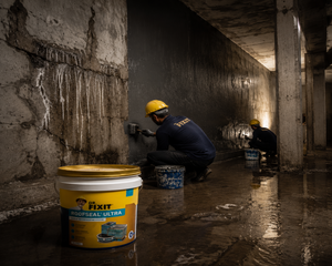 Dr. Fixit Roofseal Ultra elastomeric coating — strongest waterproofing solution for roof that eliminates wall seepage and roof leakage
