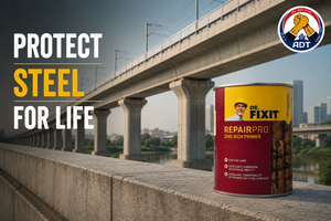 Dr. Fixit Zinc Rich Primer protecting reinforcement steel for long service life in bridges and infrastructure India
