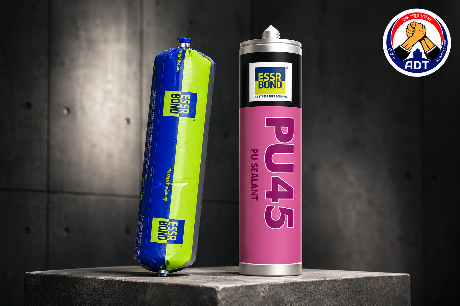 ESSRBOND PU 45 single component polyurethane sealant tooled into a panel joint