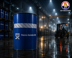Fosroc Auramix 300 construction chemical — mid PC superplasticizer admixture concrete bleeding segregation water reduction India
