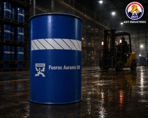 Fosroc Auramix 350 construction chemical — upper mid PC superplasticizer admixture concrete bleeding segregation water reduction India
